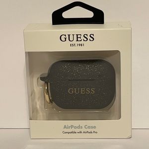 Guess Black & Gold Glitter AirPods Pro Case